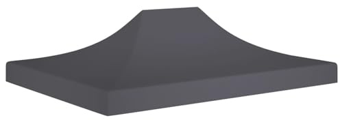 Homgoday Tetto per Tendone per Feste 4,5x3 m Antracite 270 g/m², Arredo, Gazebo da Giardino Pieghevole per Giardino Balcone Terrazzo