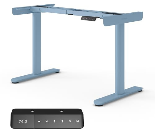Ergotopia Desktopia One – Höhenverstellbarer Schreibtisch Gestell, Elektrisch höhenverstellbares Tischgestell, TÜV-geprüft, Schreibtisch höhenverstellbar mit Doppelmotor-System, 7 Jahre Garantie