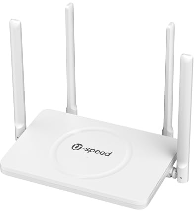 U-SPEED AC1200 Dual Band WiFi Router, 2.4G & 5G up to 1.2Gbps, 4 Gigabit Ethernet Ports, Router/Bridge/Repeater Mode, Guest Network, Support All ISPs