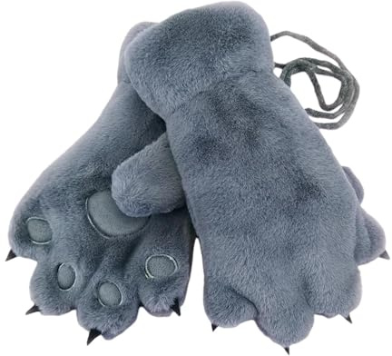 Walopola Lindos guantes de pata – Guantes de pata de animal para mujer