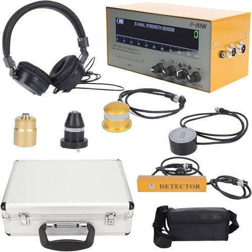 MiBoce Detector De Fugas De Plomería, Detector Profesional De Fugas De Agua Subterránea, con Sensor Multifuncional, Auriculares con Cancelación De Ruido, Datos En Tiempo Real