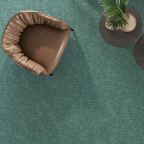 Steffensmeier Teppichfliese Chicago Paket | 5m² (20 Stück) | Büro | selbstlegend | Schlinge | Grün, Größe: 50x50cm