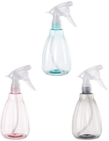 SUPVOX Lot De 3 Flacons Pulvérisateurs Rechargeables 550 Ml Pour Jardinage Et Cosmétiques, Couleurs Grise, Verte Et Rose, Pulvérisation Fine Et Uniforme, Compact Et Portable Pour Usage Domestique