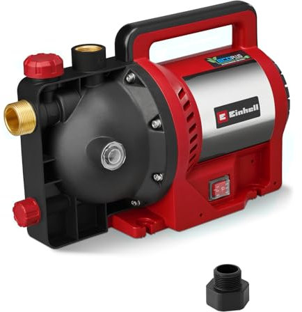 Einhell Pompe de jardin GC-GP 1170 ECO PLUS (débit max. 7000 L/h, hauteur de refoulement max. 50 m, technologie ECO PLUS, vis de vidange d'eau, adaptateur universel 33,3 mm inclus)