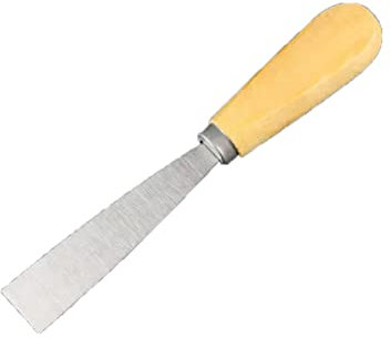 Espátula, 5 piezas Cuchillo con mango de madera Cuchillos de relleno de acero inoxidable Espátula for juntas de yeso Espátula de 1 2 3 4 5 pulgadas, 1 pulgada