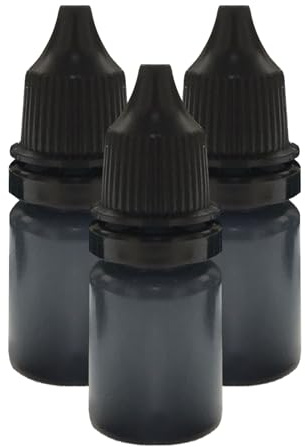 Ersatztinte – schwarze Stempelkissen-Tintennachfüllung, schwarze Stempeltinte | Mehrzweck-Ersatztinte, 10 ml, benutzerfreundliche Stempeltinte, tragbare Nachfülltinte für Briefe, Pakete, Umschläge