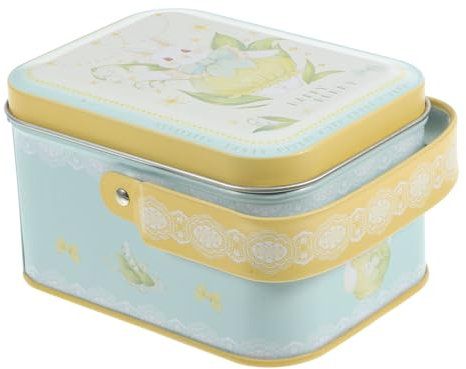 Alipis Scatola Contenitore Biscotti Latta Coperchio e in per con Maniglia Resistente Robusto Festive per Confezioni Regalo e Decorazioni