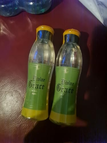 Divine Grace - Perfume espiritual, botella de vidrio, etiqueta verde, 2 x 50 ml
