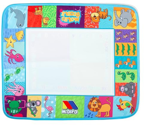 MOLTO | Tapis de Dessin avec marqueur à Eau – Jouet créatif pour Enfants pour Dessiner et Effacer – activité éducative pour Enfants – sans Encre