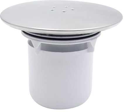 Copertura universale per trappola per doccia da bagno, ricambio per scarico a pavimento, in plastica, facile da installare, anti intasamento, tappo per capelli per scarico vasca da bagno