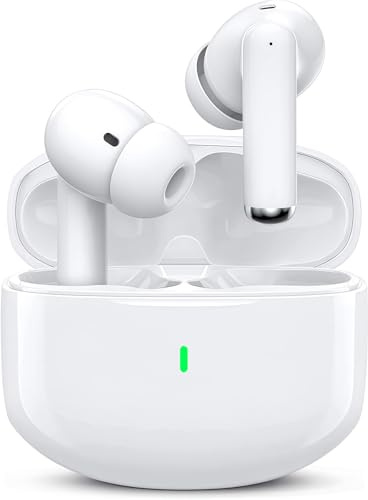 Ecouteurs Bluetooth sans Fil, Oreillette Bluetooth 5.3 Ecouteurs avec 4 ENC Réduction Mic, 46H Récréation Hi-FI Son Stéréo Écouteurs, IP7 Etanche Contrôle Tactile Casque pour iPhone Android Galaxy