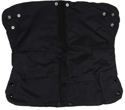 Handwärmer Kinderwagen Kinderwagen-Handwärmer aus Fellfleece, winddicht, frostsicher, warm, Winterabdeckung(Black)