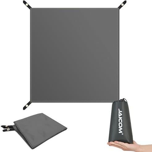 JAICOM Telone per Tenda – Tarp Impermeabile, per 3 Persone, in Poliuretano, 3000 mm, Ultraleggero e Resistente agli Strappi, per Campeggio, Spiaggia, Picnic, Escursioni