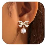 Clip Ohrringe Hypoallergen Perlen Ohrclips Damen Ohne Ohrlöcher Gold Silber Clip Ohrringe Perle Tropfen Klipp Ohrringes Perlenohrringe Zirkonia Fake Clips Ohr Ohrringes Ohrstecker Creolen Damen