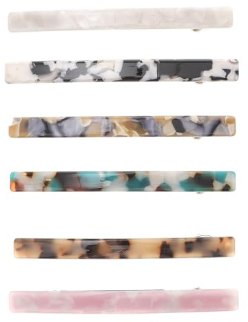 TOPPERFUN Lot de 6 Pinces à Cheveux Léopard Motif Dahlia, Barrettes Printemps à Ressort, Accessoires Cheveux pour Femmes et Filles, Plusieurs styles, Usage Quotidien et Couleur Aléatoire