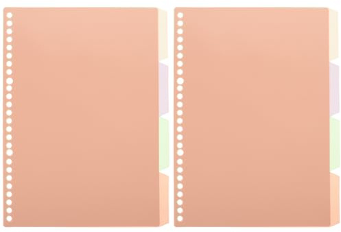 MOTHNUR Divisores de Índice para Carpeta 10 Piezas en Plástico Transparente Ideales para Material de Oficina y Estudio