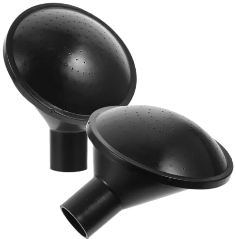 NULYLU Embout Arrosoir en Plastique Noir 2 Pièces Bec Verseur pour Arroseur de Bidon D'eau, pour Jardinage Intérieur et Arrosage des Plantes