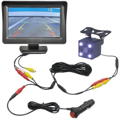 Assistenza Al Parcheggio Per Auto Monitor Retrovisore Da 4,3 Pollici Telecamera Per Retromarcia Per Retromarcia Per Auto Accendisigari Retromarcia Telecamera(Camera only)