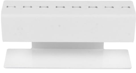 GANAZONO Supporto per Pinzette per Extension Ciglia in Acrilico Bianco 8 Posizioni, Espositore e Organizer per Uso Domestico e Trucco