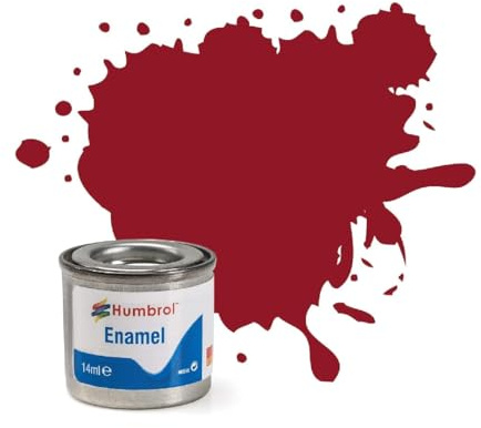 Humbrol Enamel Paint 14ML No 20 Crimson - Gloss