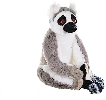 Wild Republic Cuddlekins Ringsvansande lejur, mjuk leksak, babypresent för flickor och pojkar, barn, plyschdjur, gosedjur för spädbarn, leksak av återvunnet material, 30 cm