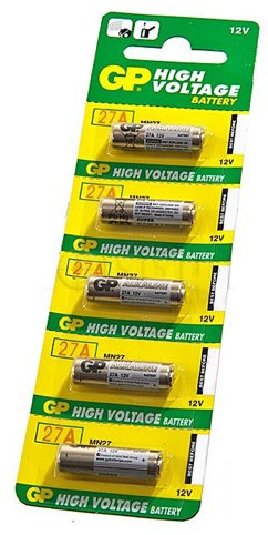 GP 12v Hoch Voltzahl Batterie 27A [5 Stück]
