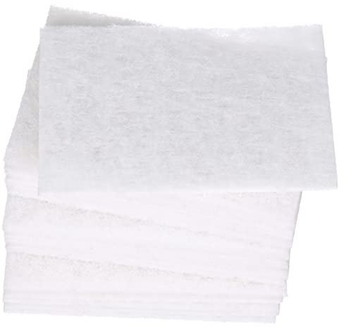 3M Scotch-Brite(TM) Light Cleansing Hand Pad 07445, Aluminum Silicate, 9 Length x 6 Width, White (Pack of 20)