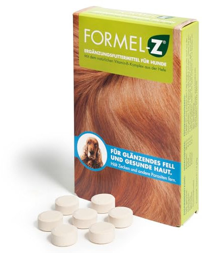 FORMEL-Z® Haut- & Fellpflege Hautschutz Hund | Studien-geprüft | Ohne Chemie | 83 Tabletten | Von Experten entwickelt | Mit natürlichem Vitamin-B-Komplex | Besondere Akzeptanz