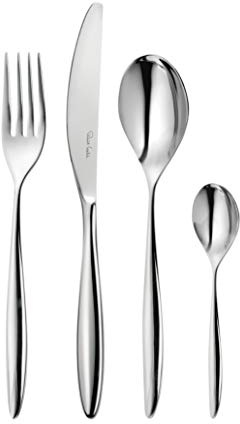 Robert Welch Hidcote Bright, 24 Piece Cutlery Set for 6 People. Made from Stainless Steel. Dishwasher Safe.