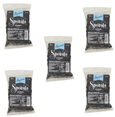 Liquirizia Amarelli Nera Spezzata - Confezione da 500 g (5 Sacchetti)