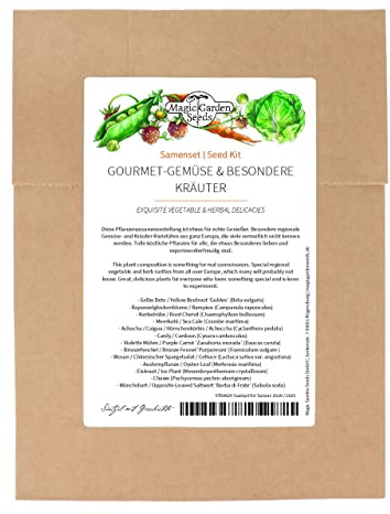 Verduras exquisitas y manjares herbales - Set de de semillas con 13 variedades raras