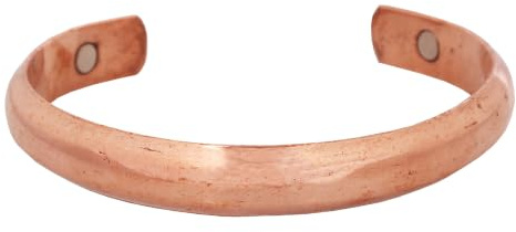 Touchstone Indian handgjort koppararmband fred chakra yoga meditation mantra smycken manschett för kvinnor och män., Koppar