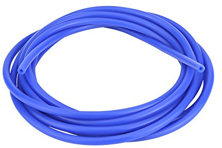 Silicone Vacuum Hose, 5 Meters 4mm Universal Car Silicone Vacuum Tube for Pump Turbo Vacuum Fittings or Inlet/Outlet(Blue)