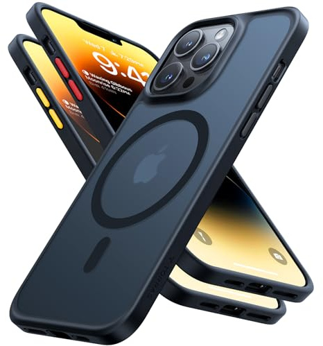TORRAS Guardian-Mag für iPhone 13 Pro Max Hülle für MagSafe Schwarz | [Militärschutz] (TOP Magnetische Adsorption) Schutzhülle Samtige Touch Matt Stoßfest Anti-Kratzen iPhone 13 Pro Max Case