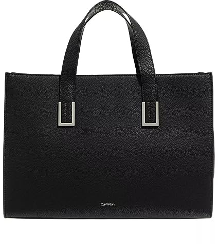 Calvin Klein Damen Tote Bag Tasche Ck Must Plus Large mit Innentaschen, Schwarz (Ck Black), Einheitsgröße