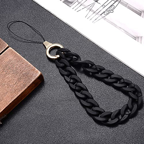 Universale Bunte Acrylkette Handykette Handgelenkschlaufe Kette Handy Lanyard Handy Anhänger Telefonkette Schlüsselanhänger Handygürtel Handyschmuck Hängende Kette Handschlaufe Taschenanhänger
