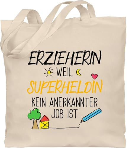 Shirtracer - Baumwolltasche - - Taschen - Erzieherin Superheldin