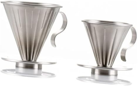 Taza infusora de té Taza de té Verter sobre filtro de café Colador de café de malla Gotero de café Cafetera Filtro de café con soporte Colador de malla metálica Taza de filtro de café de acero inoxida