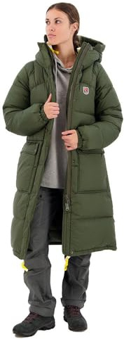 FJALLRAVEN 86126-662 Expedition Lång Down Parka W Jacka Dam Djup Skog Storlek XL