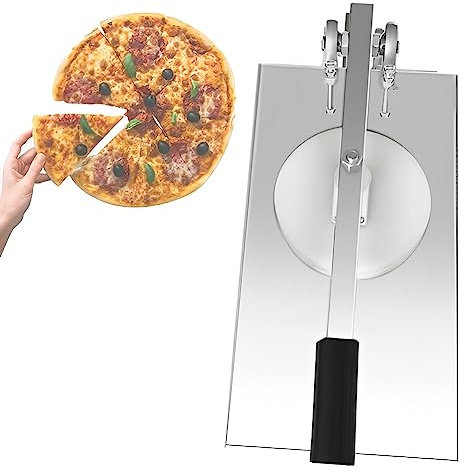 XAoSCd Pizza Pastry Press, Max 24cm/9.5'' Stainless Steel Pizza Manual Dough Press Machine, Home Adjustable Angle Tortilla Pastry Press Machine for Pizza, Tortilla, Dosa 16cm (20cm)