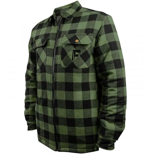 Fladen Forest Shirt Thermo Grün/Schwarz XL | Angelweste