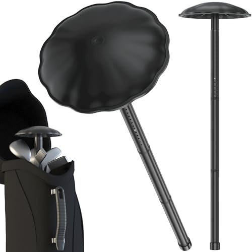Scisum Golf Travel Bag Support Pole - Heavy-Duty Alloy Steel Golf Club Protector with ABS Cover, Adjustable 27-56 Inch, Tool-Free Installation for Travel Bags