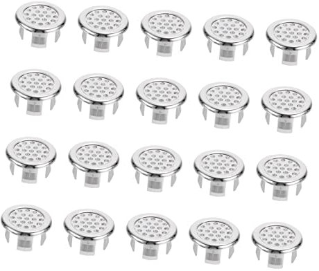 Angoily 20pcs Bathroom Sink Overflow Drain Cover Ceramic Basin Overflow Rings Replacement Fitting for Washbasin Accessories