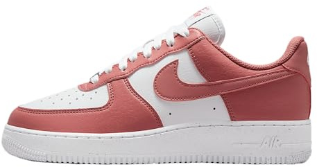 Nike Air Force 1 '07 Next Nature DV3808-115, White/Metallic Silver/Canyon Pink), Bianco/Rosa canyon, 41 EU