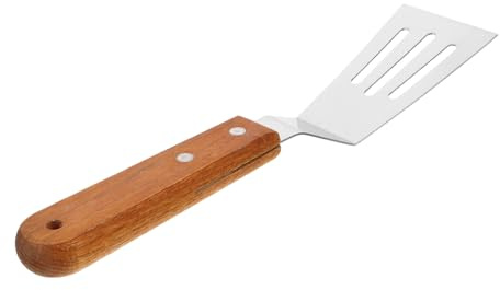 SOLUSTRE Spatule À Steak Inoxydable 9.84 Pouces Manche Ergonomique Antidérapant Ustensile Polyvalent Pour Barbecue Teppanyaki Plancha Cuisine Extérieure