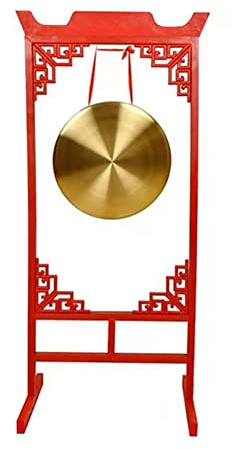 gong platillos gong tibetano instrumentos musicales Chau Gong chino con soporte de altura ajustable Incluye Gong Mallet &Amp; Cuerda colgante(Color:32cm,Size:)