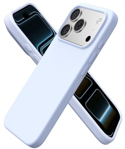 ORNARTO für iPhone 17 Pro Hülle aus Silikon 6,3 Zoll - Baby Blau | Premium Flüssigsilikon, dünne Handyhülle, weich und griffig, tolle Haptik, stoß- und kratzfest, große Farbauswahl