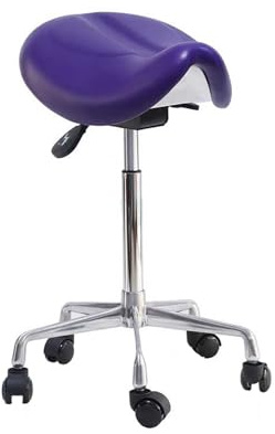 JIFGWBSP Tabouret De Selle, Tabouret Réglable Et Rotatif, Chaise De Correction Mobile À 360 °, for Salon De Beauté/Bureau/Maison, Charge De 200 Kg(Color3)