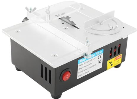 Mini sega circolare da tavolo con 4 lame, 96 W, multifunzione, portatile, di precisione, per la lavorazione del legno