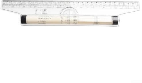 Regla de rodillo de dibujo para precisión en diseño y medición, herramienta ergonómica para arquitectos e ingenieros, adecuada para varios proyectos (30 cm)